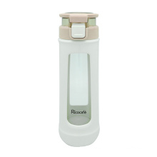 Single Wall Glass Water Bottle with Loop 410ml